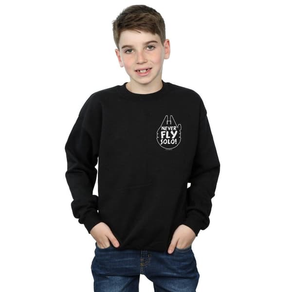 Star Wars Boys Never Fly Solo Sweatshirt