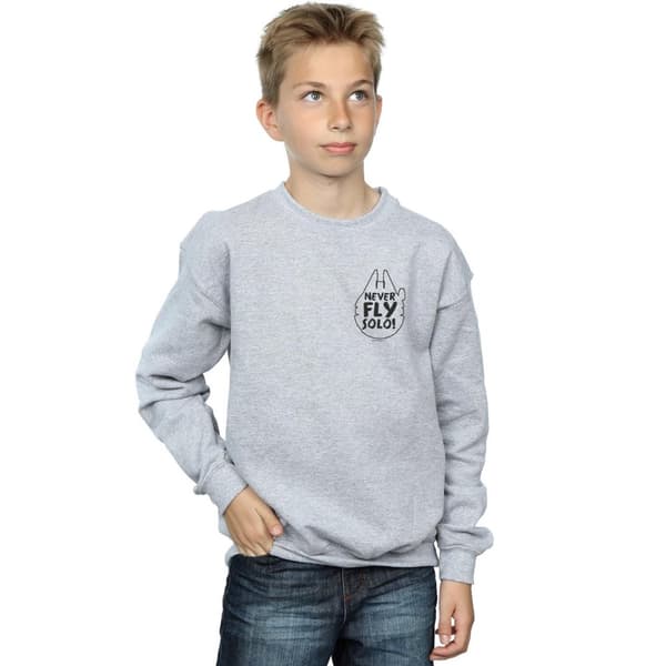 Star Wars Boys Never Fly Solo Sweatshirt