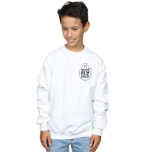 Star Wars Boys Never Fly Solo Sweatshirt