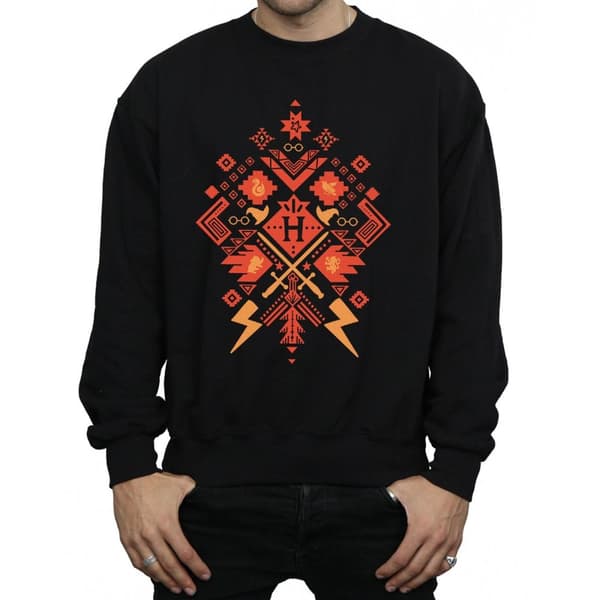 Harry Potter Mens Christmas Fair Isle Sweatshirt