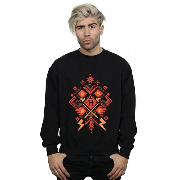 Harry Potter Mens Christmas Fair Isle Sweatshirt