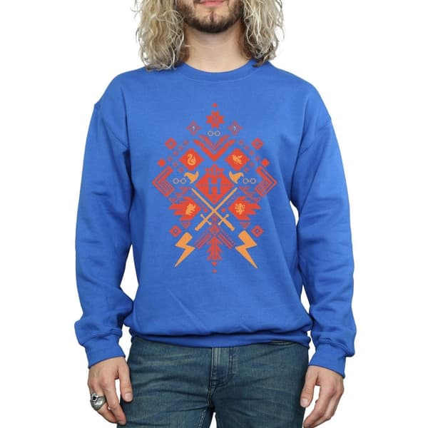 Harry Potter Mens Christmas Fair Isle Sweatshirt