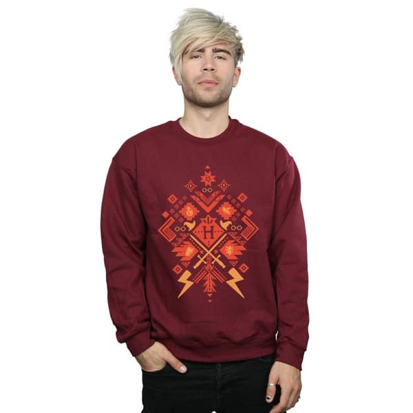Harry Potter Mens Christmas Fair Isle Sweatshirt