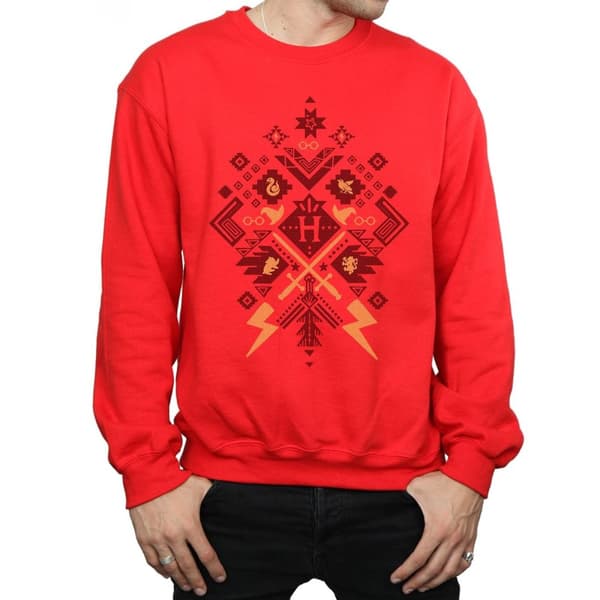 Harry Potter Mens Christmas Fair Isle Sweatshirt
