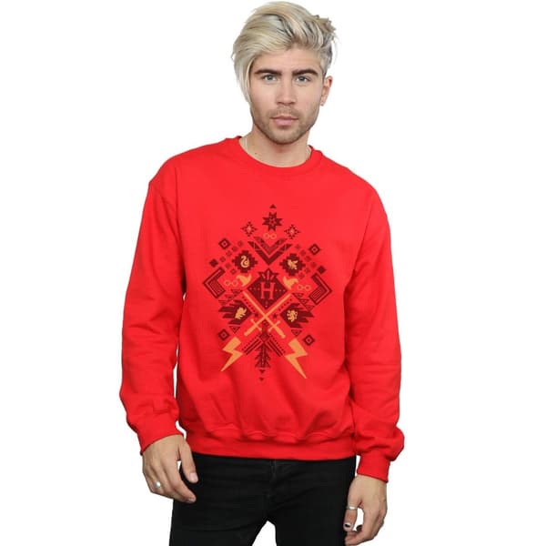 Harry Potter Mens Christmas Fair Isle Sweatshirt