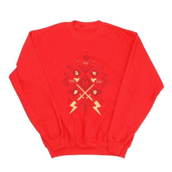 Harry Potter Mens Christmas Fair Isle Sweatshirt