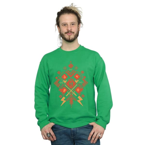 Harry Potter Mens Christmas Fair Isle Sweatshirt