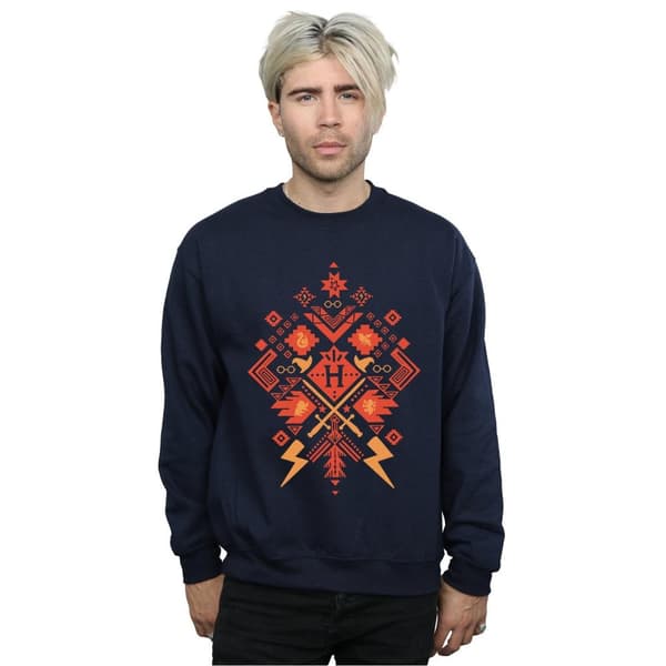 Harry Potter Mens Christmas Fair Isle Sweatshirt