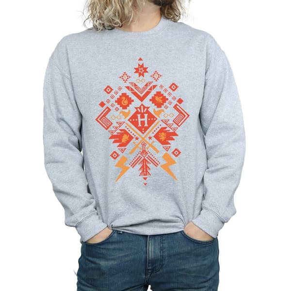 Harry Potter Mens Christmas Fair Isle Sweatshirt