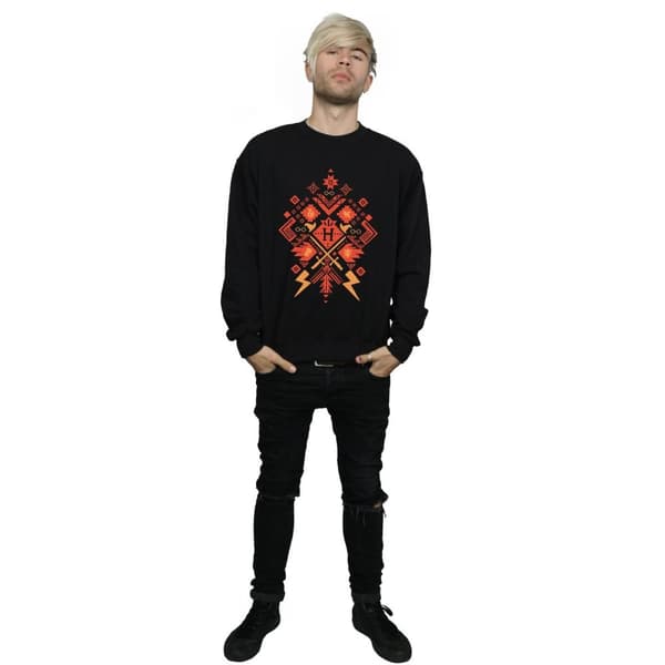 Harry Potter Mens Christmas Fair Isle Sweatshirt