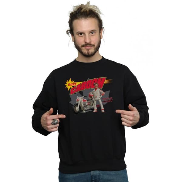 Disney Mens Toy Story 4 Duke Caboom King Of The Jump Sweatshirt