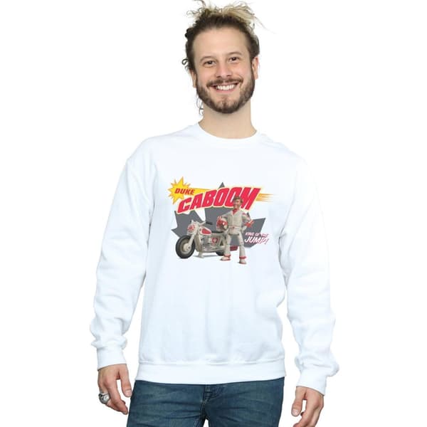 Disney Mens Toy Story 4 Duke Caboom King Of The Jump Sweatshirt