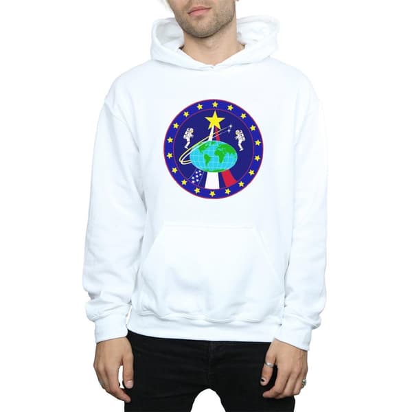 NASA Mens Classic Globe Astronauts Hoodie