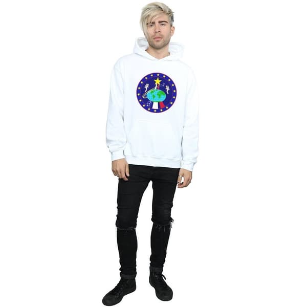 NASA Mens Classic Globe Astronauts Hoodie