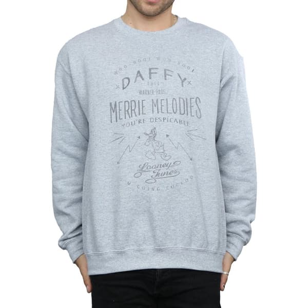 Looney Tunes Mens Daffy Duck Despicable Sweatshirt
