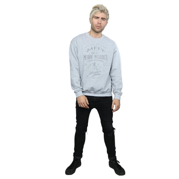 Looney Tunes Mens Daffy Duck Despicable Sweatshirt