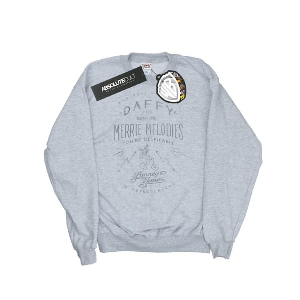 Looney Tunes Mens Daffy Duck Despicable Sweatshirt