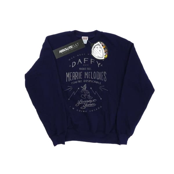 Looney Tunes Mens Daffy Duck Despicable Sweatshirt