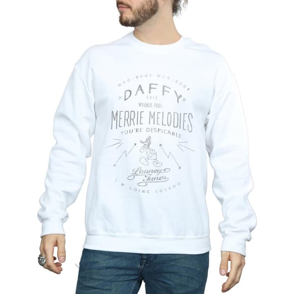 Looney Tunes Mens Daffy Duck Despicable Sweatshirt