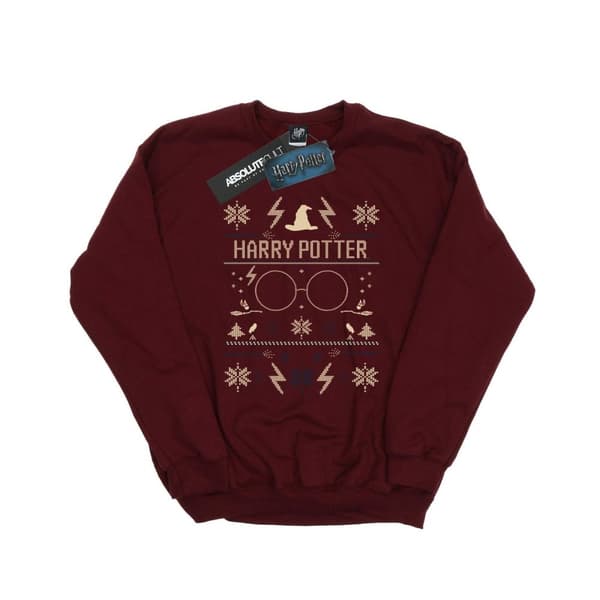 Harry Potter Mens Christmas Pattern Sweatshirt