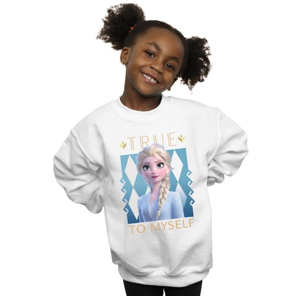 Disney Girls Frozen 2 Elsa True To Myself Sweatshirt