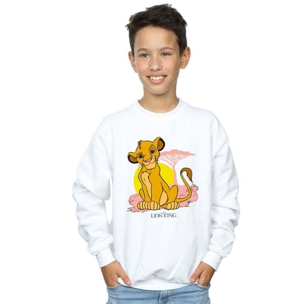 Disney Pojkar Lejonkungen Simba - Sweatshirt i pastell