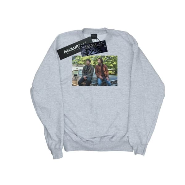 Supernatural Mens Impala Brothers Sweatshirt Sports Grey 5XL