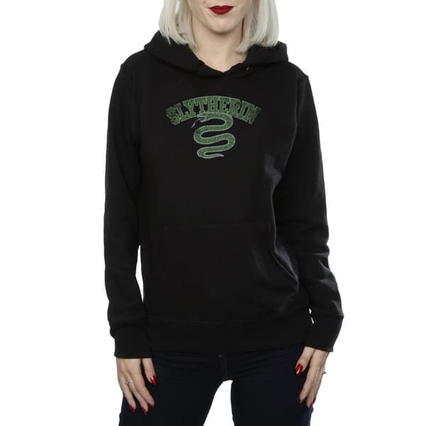 Harry Potter Huvtröja med Slytherin-sportemblem för kvinnor/damer