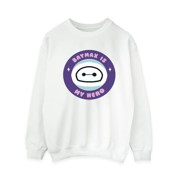 Disney Womens/Ladies Big Hero 6 Baymax My Hero Pocket Sweatshirt
