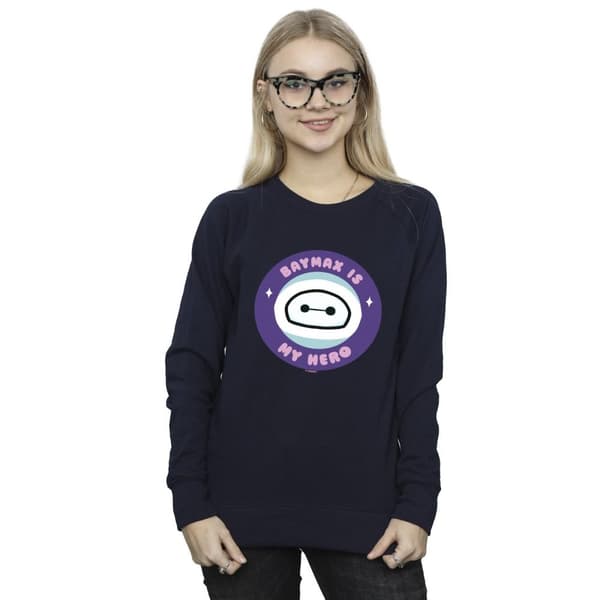 Disney Womens/Ladies Big Hero 6 Baymax My Hero Pocket Sweatshirt