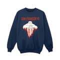 Miniatyrbild 1 av 3: Disney Big Hero 6 Baymax San Fransokyo Heart Sweatshirt för flickor