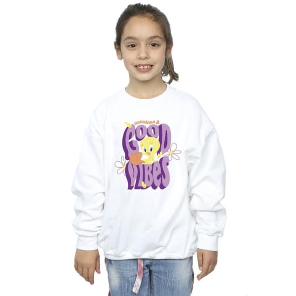 Looney Tunes Girls Tweeday Sunshine & Good Vibes Sweatshirt
