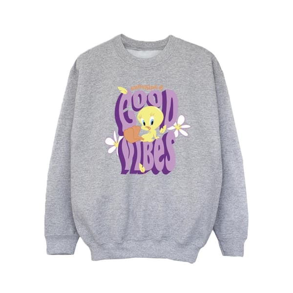 Looney Tunes Girls Tweeday Sunshine & Good Vibes Sweatshirt