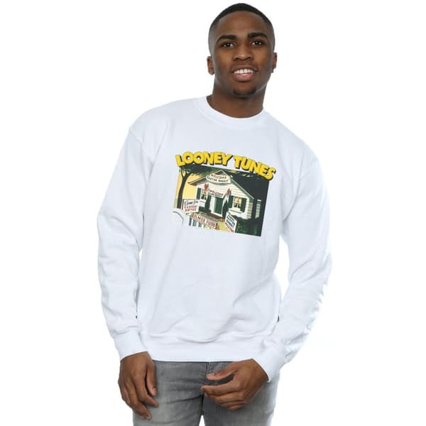 Looney Tunes Mens Elmer Fudd Welcome Easter Rabbit Sweatshirt