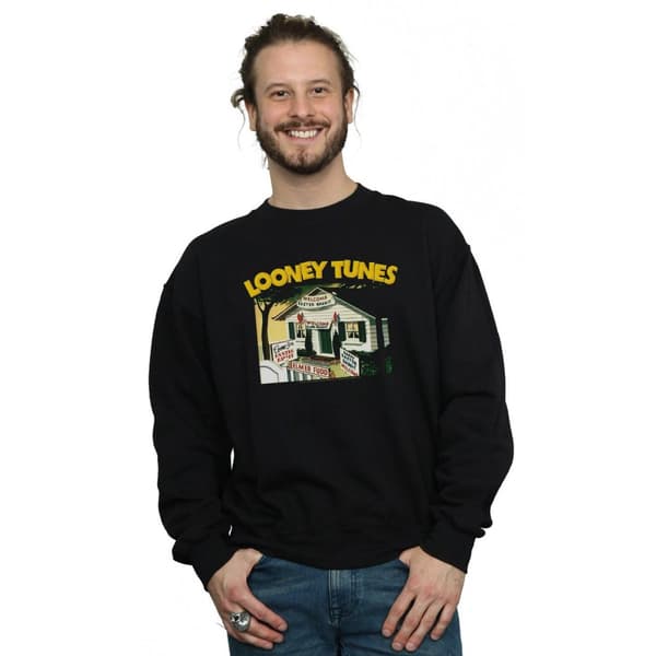 Looney Tunes Mens Elmer Fudd Welcome Easter Rabbit Sweatshirt
