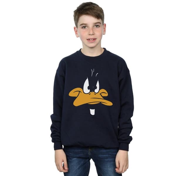 Looney Tunes Boys Daffy Duck Big Face Sweatshirt