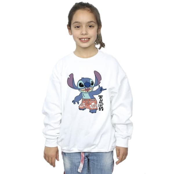 Disney Girls Lilo & Stitch Bermuda Shorts Sweatshirt