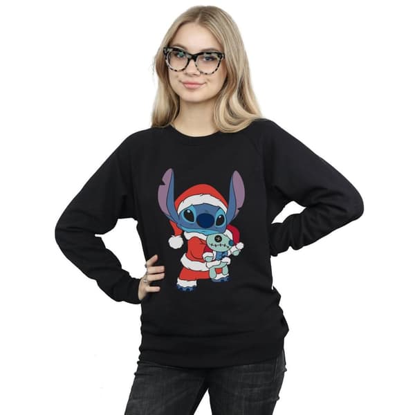 Disney Womens/Ladies Lilo And Stitch Stitch Christmas Sweatshirt