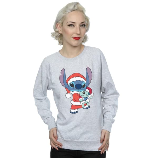 Disney Womens/Ladies Lilo And Stitch Stitch Christmas Sweatshirt