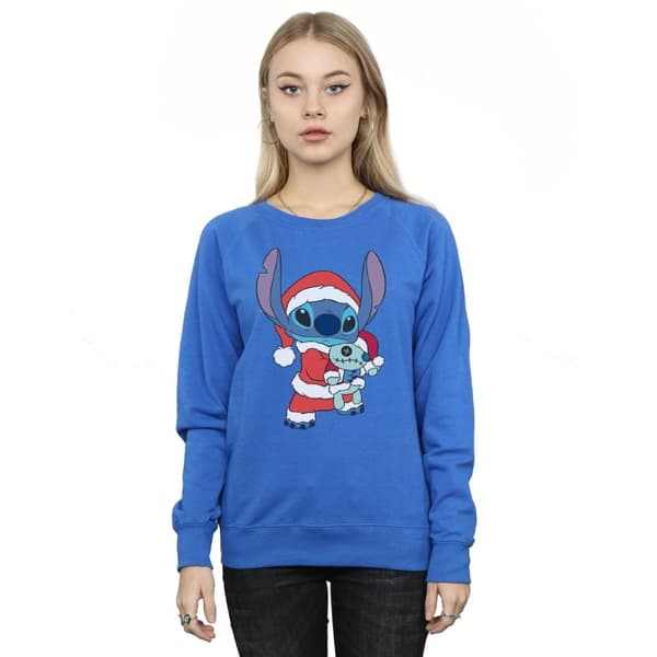 Disney Womens/Ladies Lilo And Stitch Stitch Christmas Sweatshirt