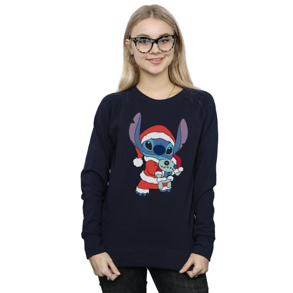 Disney Womens/Ladies Lilo And Stitch Stitch Christmas Sweatshirt