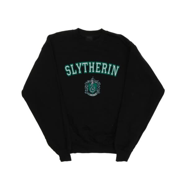 Harry Potter Girls Slytherin Crest Sweatshirt Black 9-11 Years