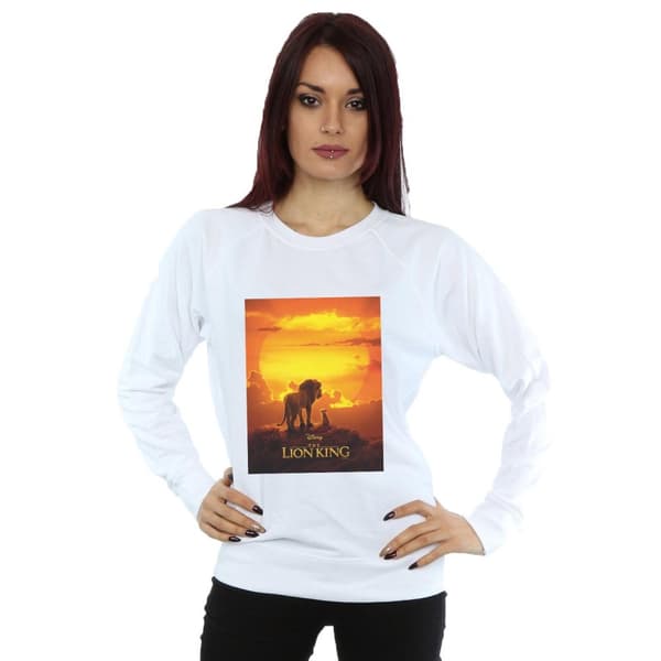 Disney Dam/Tjej Lejonkungen Film Solnedgång Affisch Sweatshirt