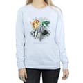 Miniatyrbilde 3 av 5: Harry Potter Womens/Ladies Hogwarts Painted Crest Sweatshirt