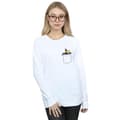 Miniatyrbillede 2 af 3: Looney Tunes Womens/Ladies Daffy Duck Faux Pocket Sweatshirt
