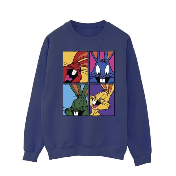 Looney Tunes Mens Bugs Pop Art Sweatshirt