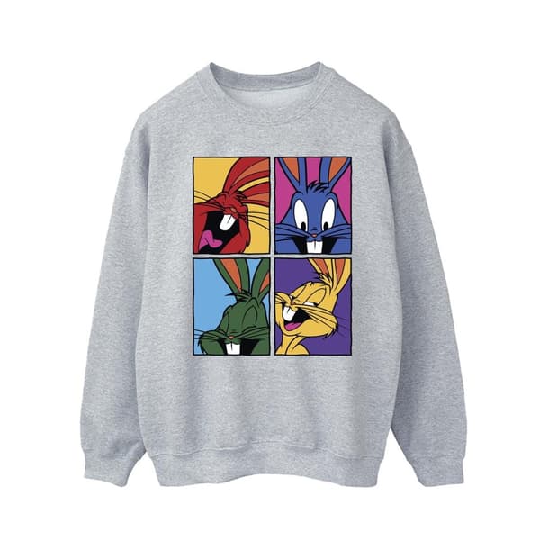 Looney Tunes Mens Bugs Pop Art Sweatshirt