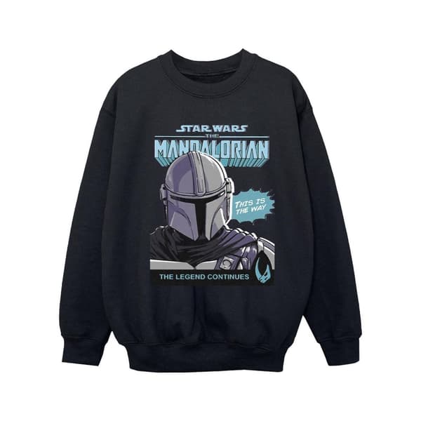 Star Wars The Mandalorian Sweatshirt med serieomslag från Mando för flickor