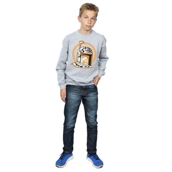 Star Wars Boys Boba Fett Dia De Los Muertos Sweatshirt