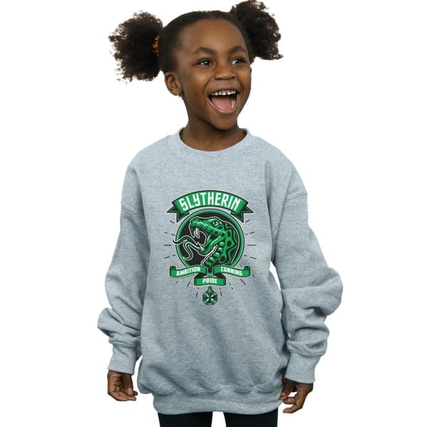 Harry Potter Girls Slytherin Toon Crest Sweatshirt